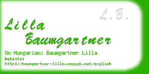 lilla baumgartner business card